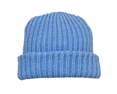 Columbia Blue Acrylic with Natural Wool hat